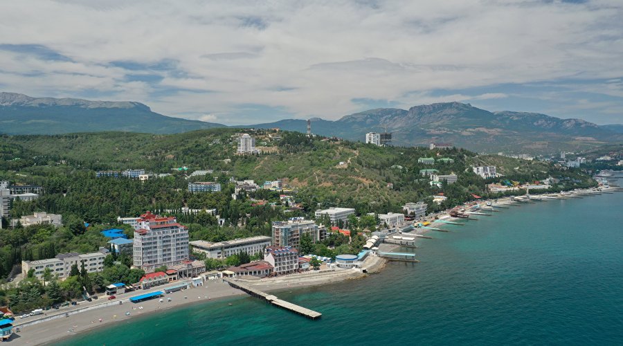 View of the coast of Alushta