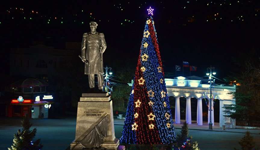 New Year tree in Sevastopol