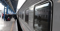 Train at the station of Sevastopol