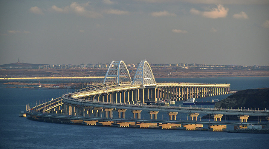 View of the Crimean bridge