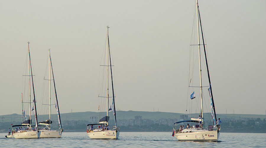 Sailing regatta "Golden Ring of the Bosporus Kingdom" in the Kerch Strait