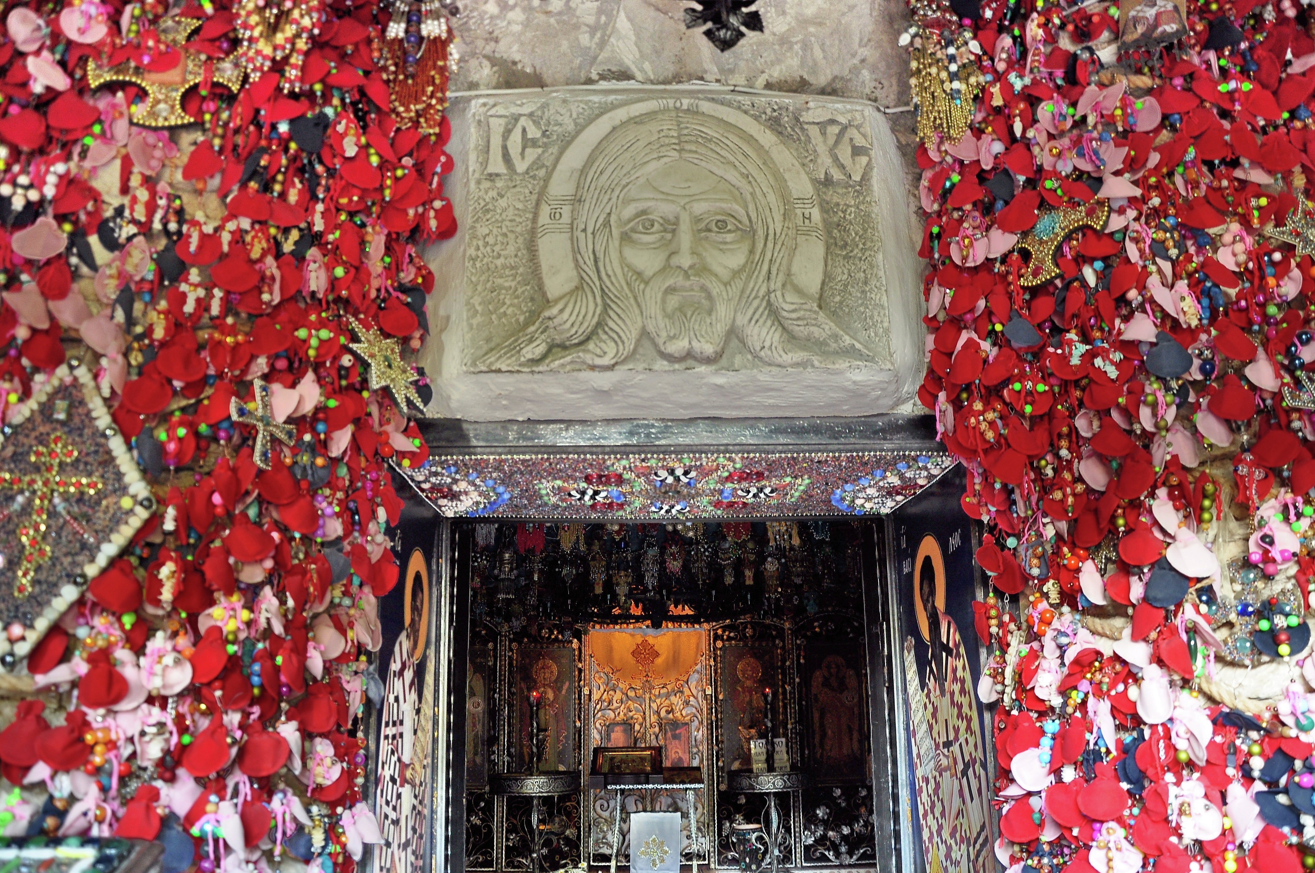 Bead-decorated temple of St. Anastasia