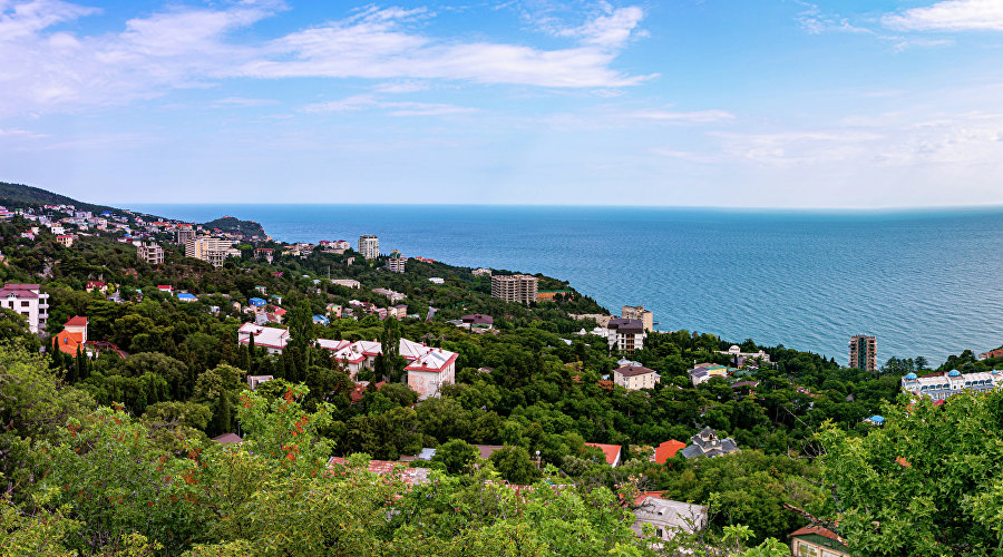 Panorama of the southern coast of Crimea