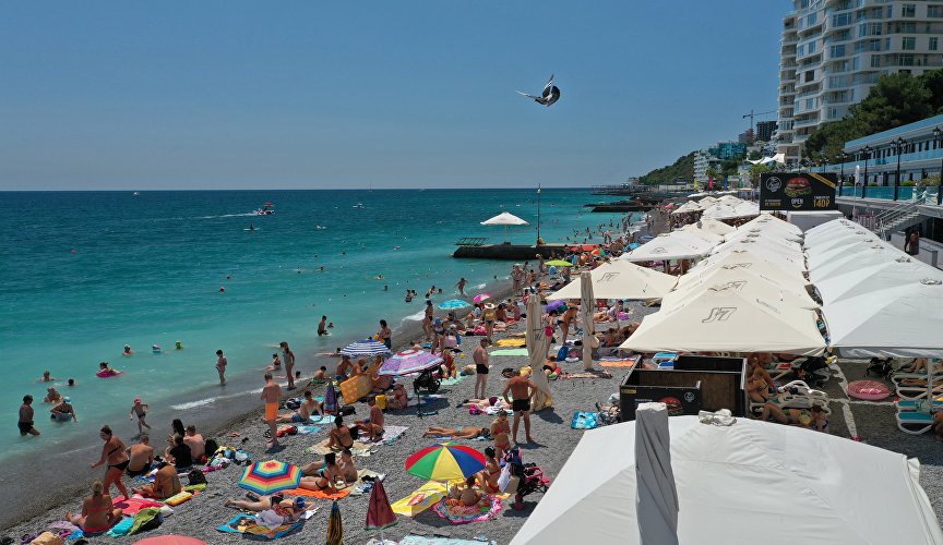 Seaside beach of Yalta