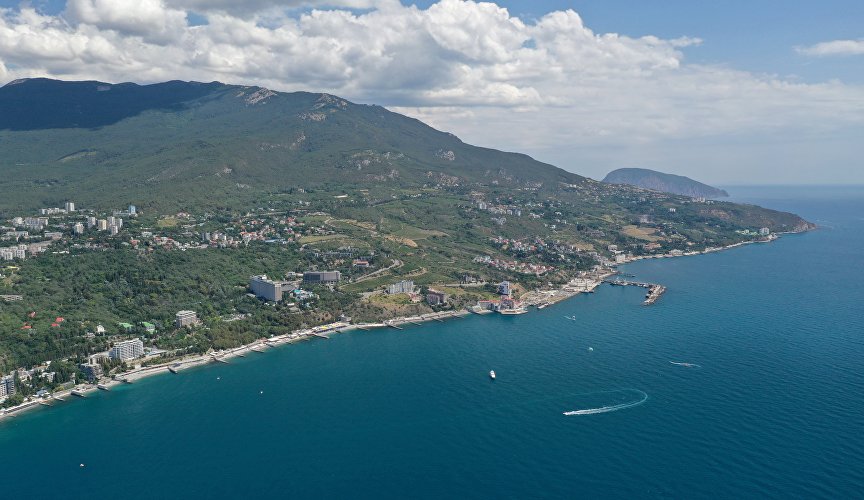 View of the southern coast of Crimea