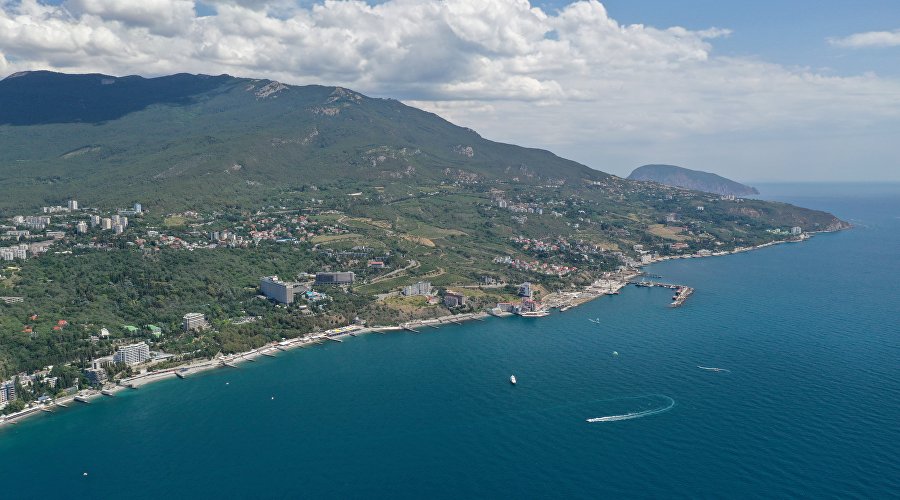 View of the southern coast of Crimea