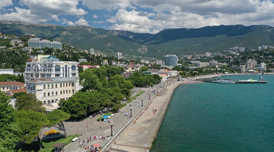 View of the Yalta embankmen