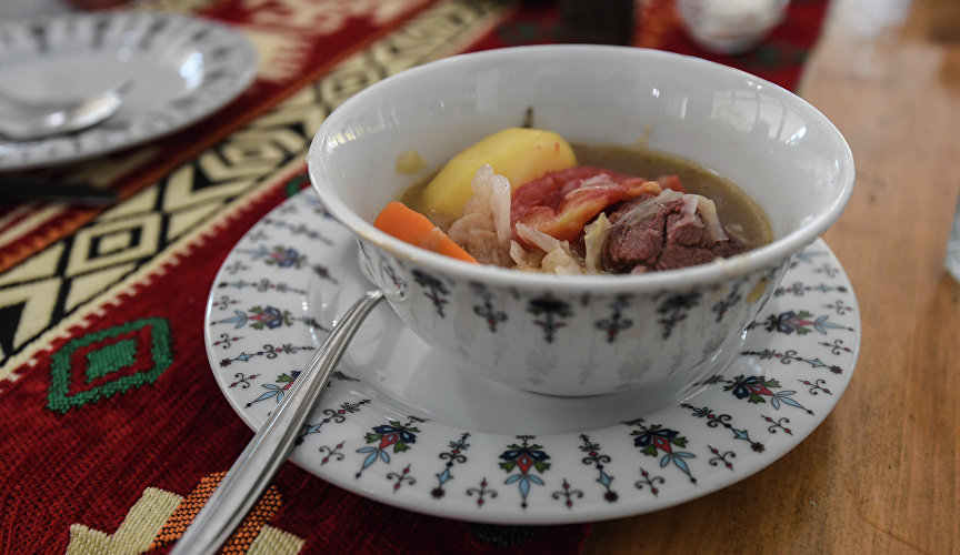Dymlama, the national dish of the Crimean Tatars