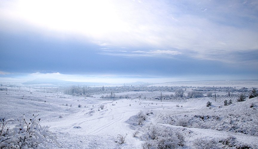 Winter in the Belogorsk district