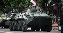 Military parade in Simferopol