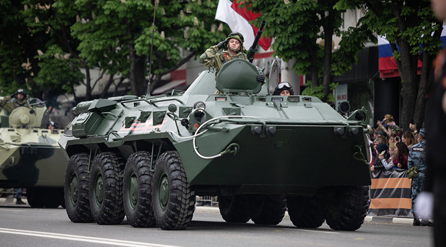 Military parade in Simferopol