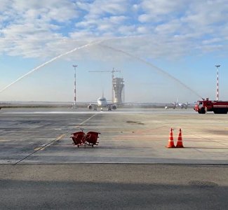 A six-millionth tourist was welcomed at the Simferopol airport