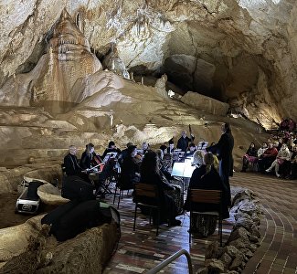 63 meters underground:  video of a concert in the Marble Cave
