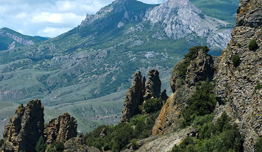 Elements of volcanic origin in the nature reserve