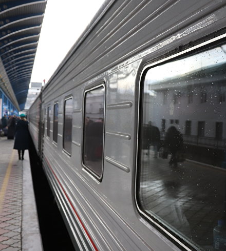Train at the station of Sevastopol