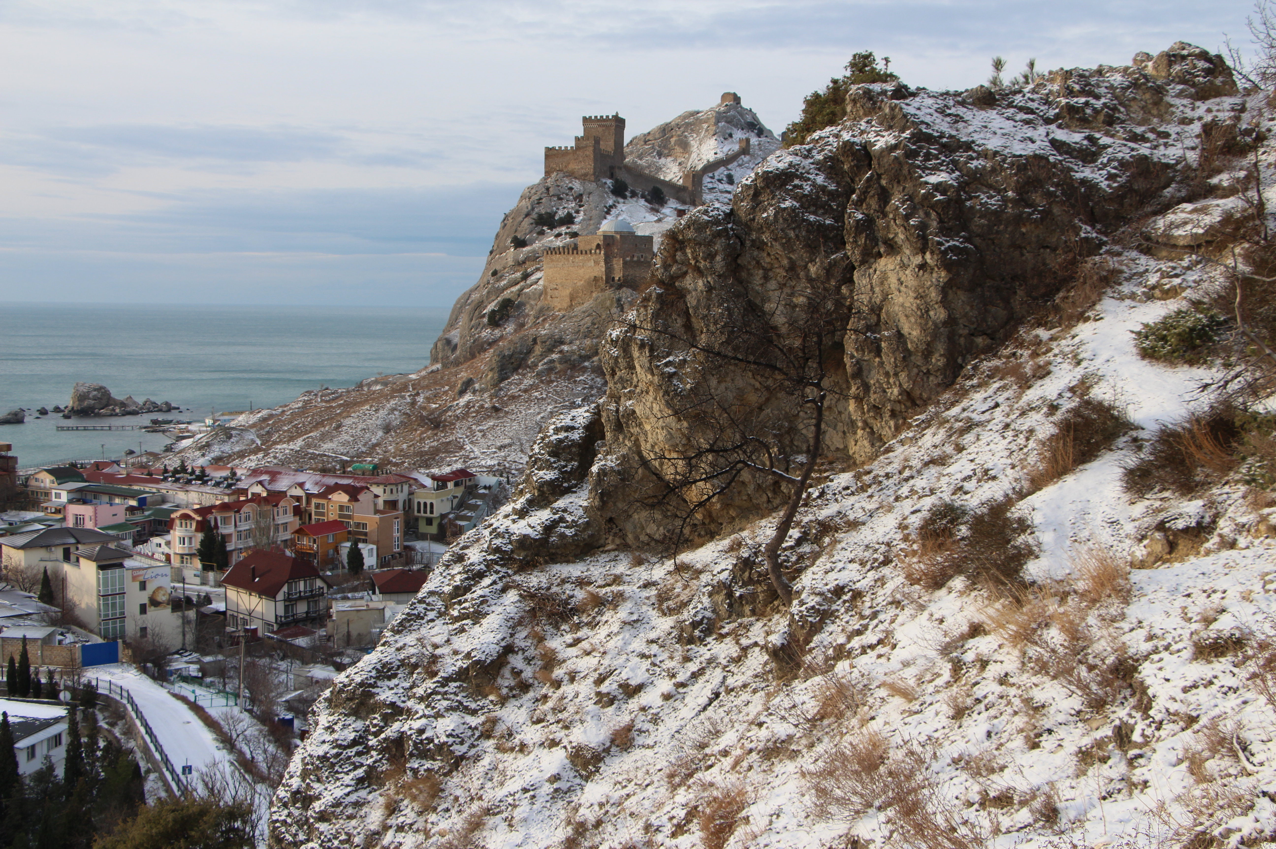 Genoese fortress in winter