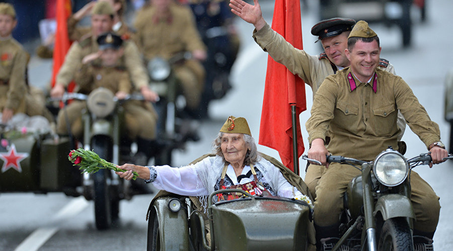 Participants in the military parade dedicated to Victory in the Great Patriotic War