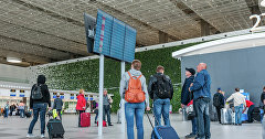 People at Simferopol airport